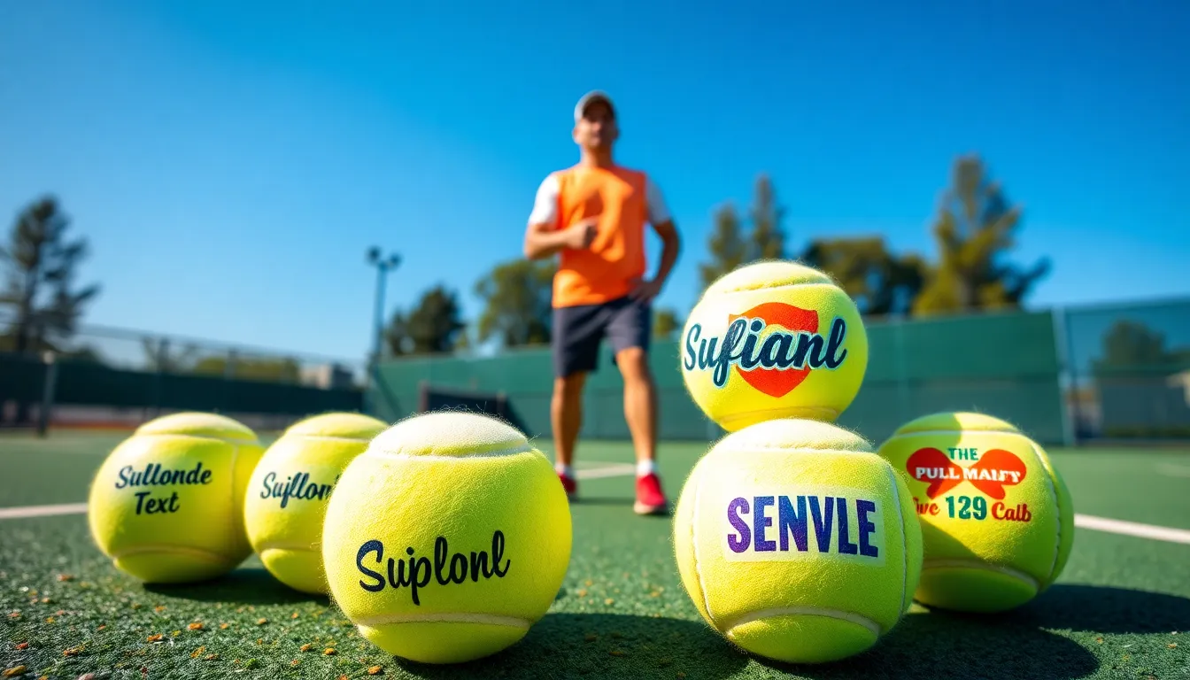 personalized tennis balls